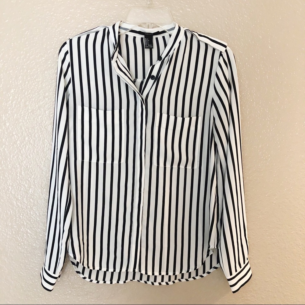 FOREVER 21 | Striped Button Up